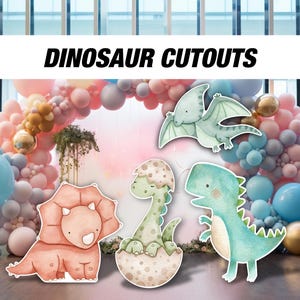 Dinosaur Baby Dino Cutout, Baby dinosaur party decoration, cutouts, lawn signs, yard signs, backdrop centerpieces, party props