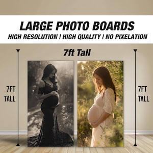 BIG Baby shower photo board Oh baby backdrop, baby bump photo board, large Pregnancy photograph celebration milestone rigid board with stand
