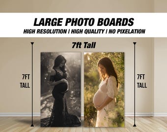 STOR fototavla för babyshower, bakgrund för baby mage, stor fototavla för graviditetsfotografering, milstolpe och stativ