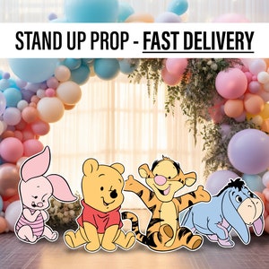 Baby classic bear set babyshower, Classic bear cutouts, lawn signs, yard sign, backdrop centerpieces, high res