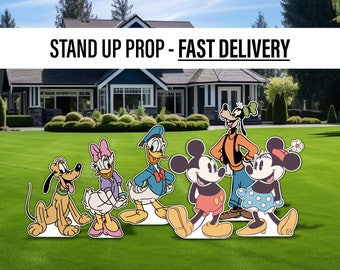 Recorte de ratón para baby shower, figura de cartón para fondo, letreros para césped, letreros para jardín, fondos para centros de mesa, alta resolución