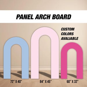 Color Panel Backdrop Arch Pastel Backdrops with stands, Balloon Arch, NOT fabric. 4mm coroplast backdrop