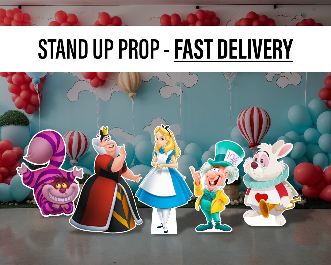 Alice in Wonderland Cutouts, Yard Lawn Signs, Alice in Wonderland ...