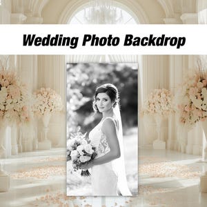 Wedding photo board, wedding backdrop, bridal photo board backdrop, blue arch, bridal shower, birthday backdrop, rigid board with stands