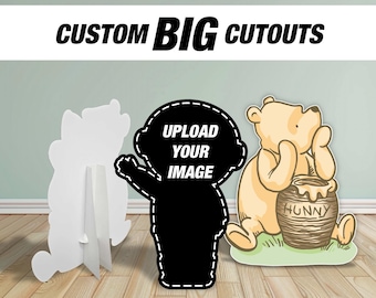 BIG Character Cutout with Easel back Custom cutouts with Strut Stand Coroplast standee standup