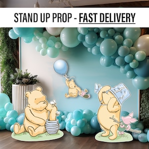 Classic Winnie the pooh babyshower, Classic bear, winnie the poohdecor, cutouts, lawn signs, yard sign, backdrop centerpieces, high res