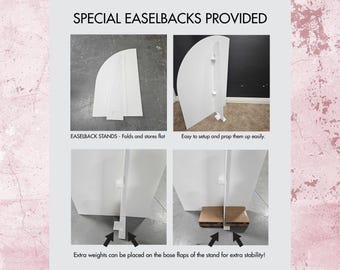 Supporti per fondali fotografici di grandi dimensioni, supporti per cavalletti con personaggi di grandi dimensioni, photoboard, supporti per cavalletti in schiuma Coroplast