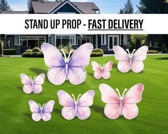 Butterfly Cutouts cute watercolor butterfly Cutouts birthday party centerpieces butterfly themed Party Decor, table toppers baby shower