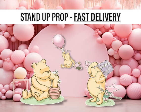 Classic Winnie the pooh babyshower, Classic bear, winnie the poohdecor, cutouts, lawn signs, yard sign, backdrop centerpieces, high res