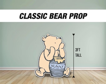 Pastel Classic bear winnie the pooh babyshower baby bear teddy bear decor, cutouts, lawn signs, yard sign, backdrop centerpieces, high res
