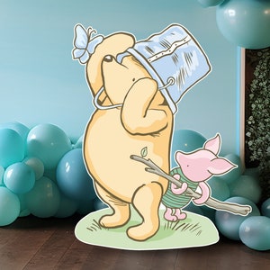 Classic Bear babyshower, decor, cutouts, lawn signs, yard sign, backdrop centerpieces, high res image 4