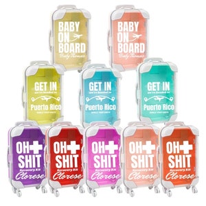 Mini Suitcases Recovery Kit for Vacation, Set of 10