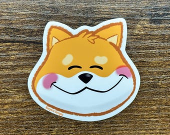 Shiba Inu Sticker Japanese Dog Cute Kawaii for Student Journal School Planner Notebook Stationery Laptop Water Bottle