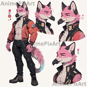 Furry Adopt -  Steel Maverick - Furry Adoption, Reference Sheet, Fursona, Story Telling, Roleplaying Characters