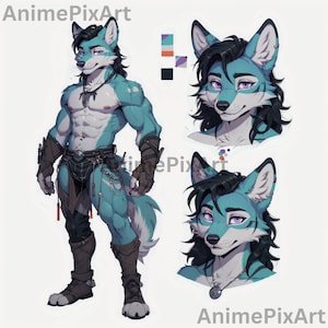 Furry Adopt -  Brast - Furry Adoption, Reference Sheet, Fursona, Story Telling, Roleplaying Characters