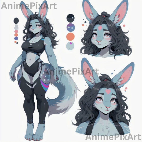 Furry Adopt: Lyla - Furry Adoption, Reference Sheet, Fursona