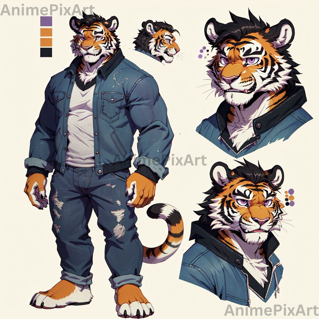 EXCLUSIVE 1x Fursona Adopt : Dec. 18th Zane Tiger Fursona Furry ...