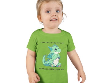 T-shirt longue durée pour tout-petits Taylor Swift, T-shirt bébé I had the time of my life Fighting Dragons With You, T-shirt Swiftie pour tout-petits