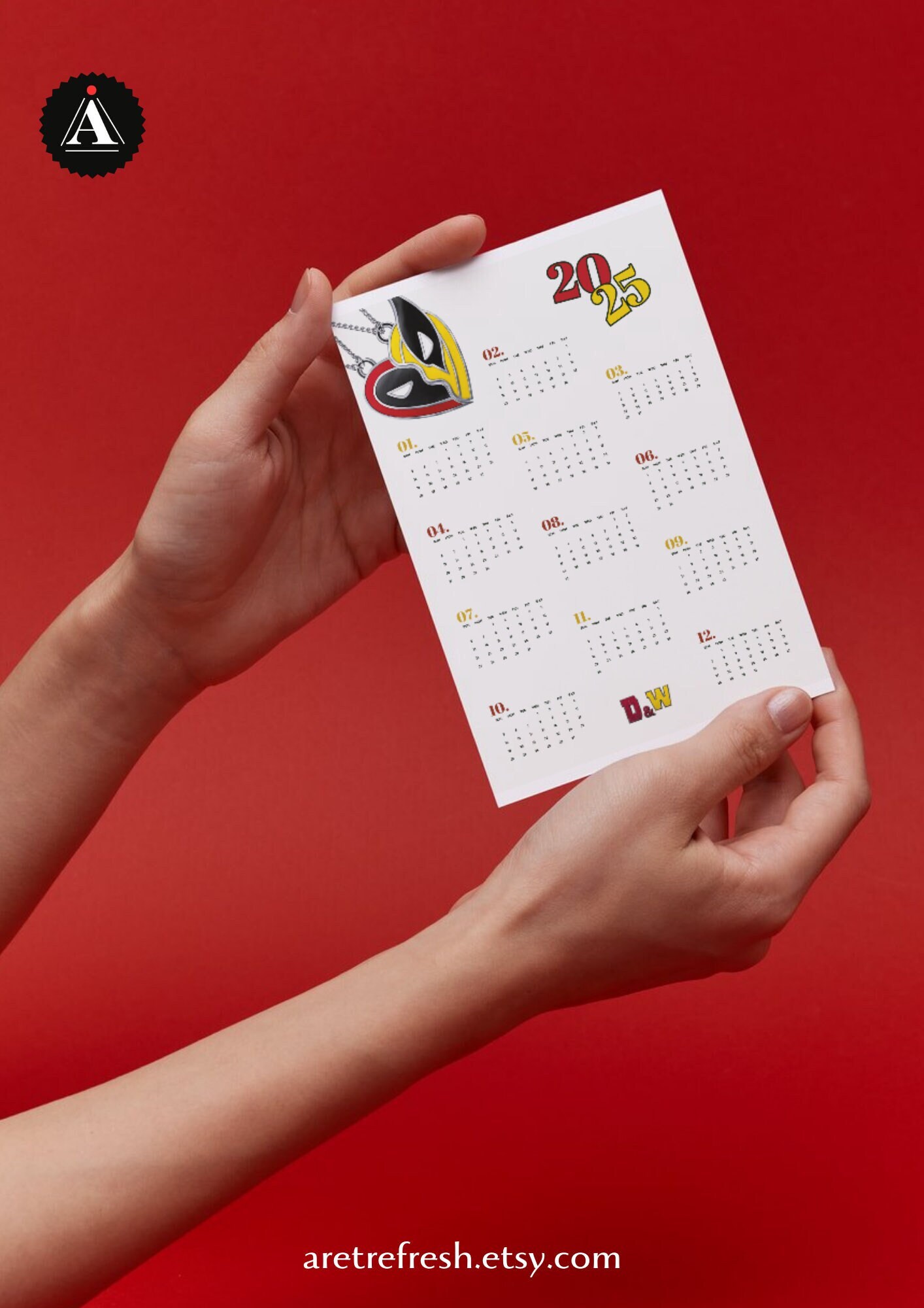 Deadpool Calendar - Etsy deadpool-calendar-etsy