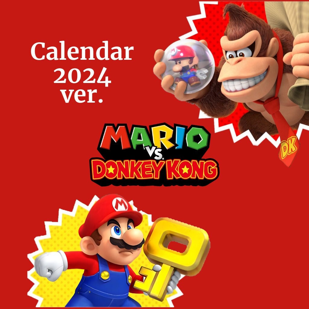 Calendar 2024 'mario Vs Donkey Kong' Version 