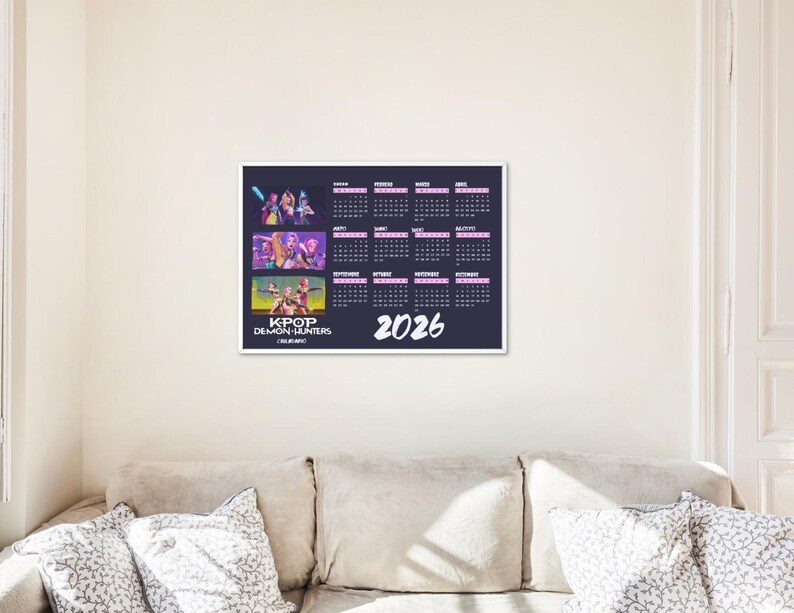 Kpop Demon Hunters 2026 Calendar - Etsy
