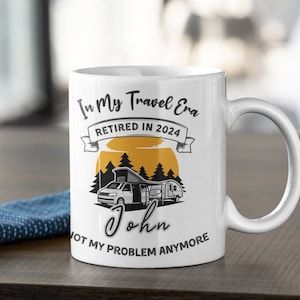 Personalize Retirement gift, In My Travel Era, Retirement Gifts for Men, Retirement Gifts for Women, Retirement Mug, Funny Retirement Gifts,