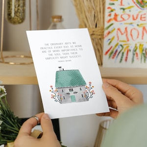 Stay at home mom, Inspirational Print, 5x7 Watercolor