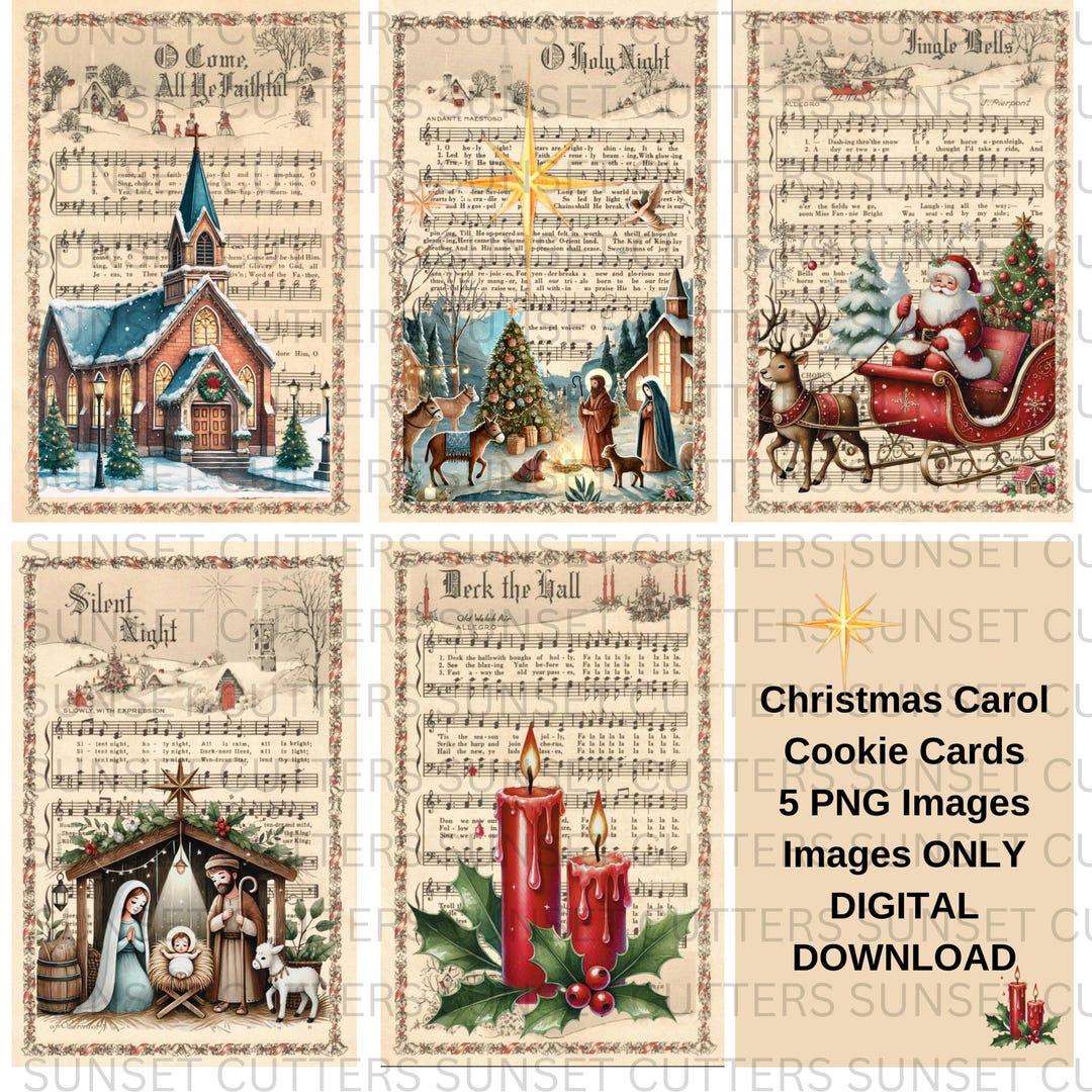 Christmas Carol Cookie Clipart Images, Christmas Cookies, Holiday
