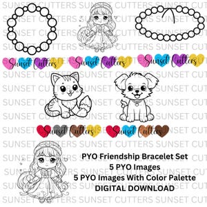 PYO - Paint your own cookie prints, Paint Your Own Friendship Bracelet, PYO Cookies, PYO Images, Paint Your Own Palettes, pyo color palette