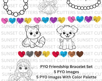 PYO - Paint your own cookie prints, Paint Your Own Friendship Bracelet, PYO Cookies, PYO Images, Paint Your Own Palettes, pyo color palette