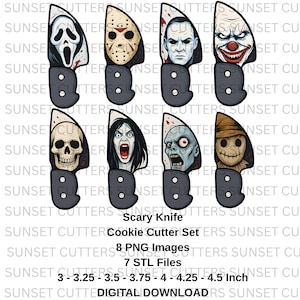 Knife Cookie Cutter, Halloween Knife Cookie Set, Horror Knife Cookie Designs, Bloody Knife Cookie Cutters, Spooky Halloween Cookie