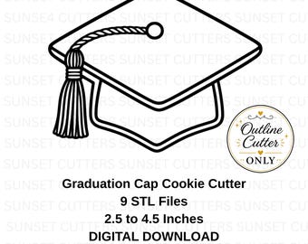 Abschlussfeier Cookie Cutter, Abschlussfeier Cookie Cutter, Abschlussfeier STL Cookie Cutter, STL Cutters