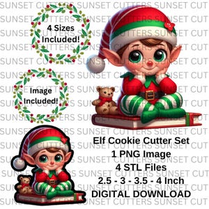 Elf STL Cookie Cutter, Elf stl and png, STL Cutter, STL cookie cutters, Cookie cutters, Elf on the shelf cookie cutter, Elf on the shelf png
