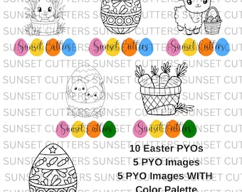 PYO - Paint your own cookie prints, Paint Your Own Easter, PYO Cookies, PYO Images, Paint Your Own Palettes, pyo color palette
