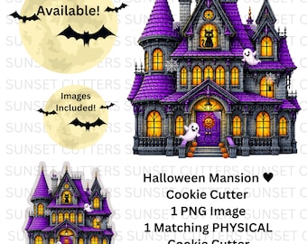 Haunted House Cookie Cutter, Halloween Cutters, Haunted House, Halloween Cookies, Halloween Mansion