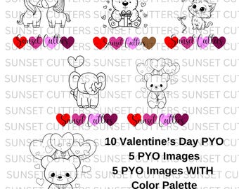 PYO - Paint your own cookie prints, Paint Your Own Valentine's Day, PYO Cookies, PYO Images, Paint Your Own Palettes, Cookie cutters