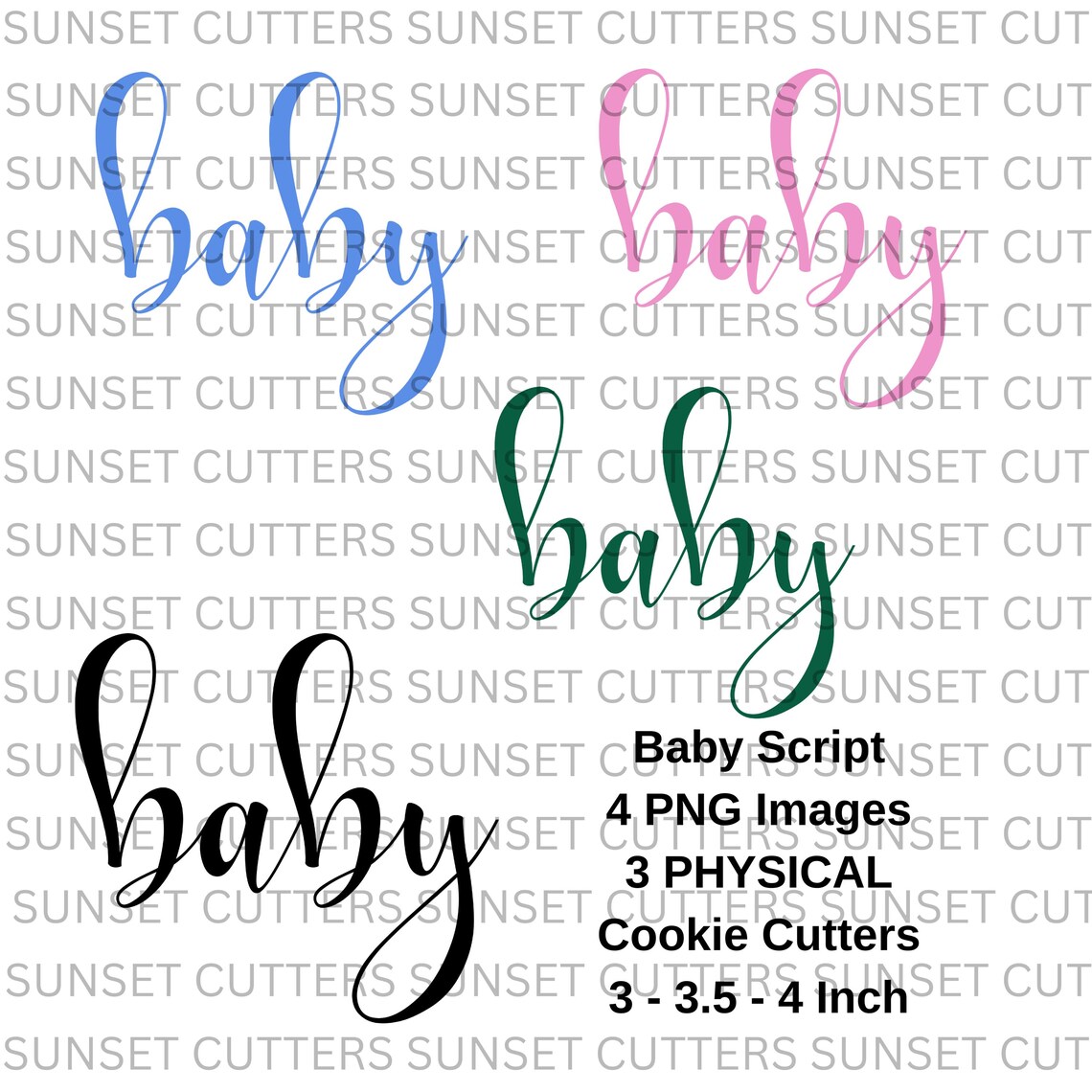 Cutter Script Baby Script Cookie Cutter and PNG, Cookie Cutters, Pink Baby Script Png ...
