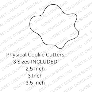 Wavy Oval Cookie Cutter, Cookie Cutter Shapes, Oval Cookie Cutter, Cloud Shape Cookie Cutter