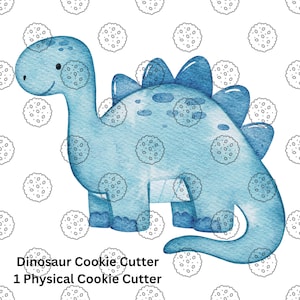 Stegosaurus dinosaur cookie cutter, Dinosaur cookie cutters