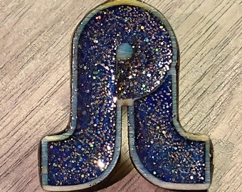 Pretty Lights Pin - wood & resin