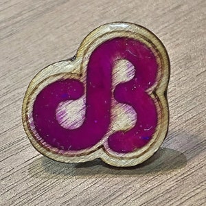 Daily Bread Pin - wood & resin