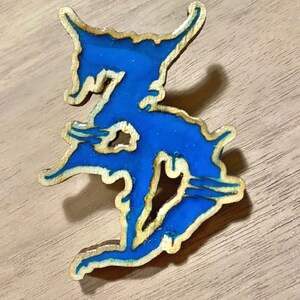 Zeds Dead Pin- Glow in the Dark - wood & resin