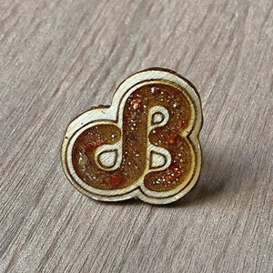 Daily Bread Pin - wood & resin