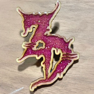 Zeds Dead Pin- Glow in the Dark - wood & resin