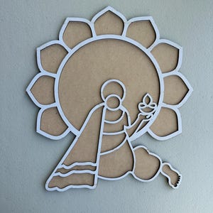 FestivesFinds Peel-and-Stick Reusable Rangoli with 10 different design