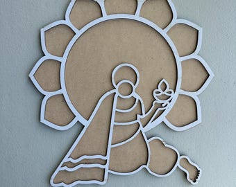 Reusable Peel-and-Stick Rangoli Mat – 10 Design Options, Diwali & Festival Floor Décor