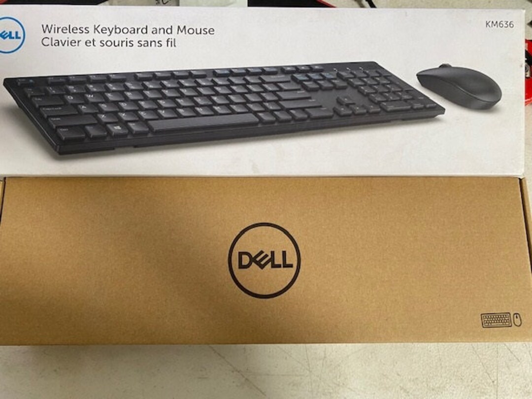 Dell KM636 Wireless Keyboard & Mouse Combo 5WH32 Black Etsy