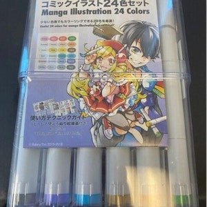 COPIC Manga Illustrazione Copc Schizzo Pezzi, 24 Colori