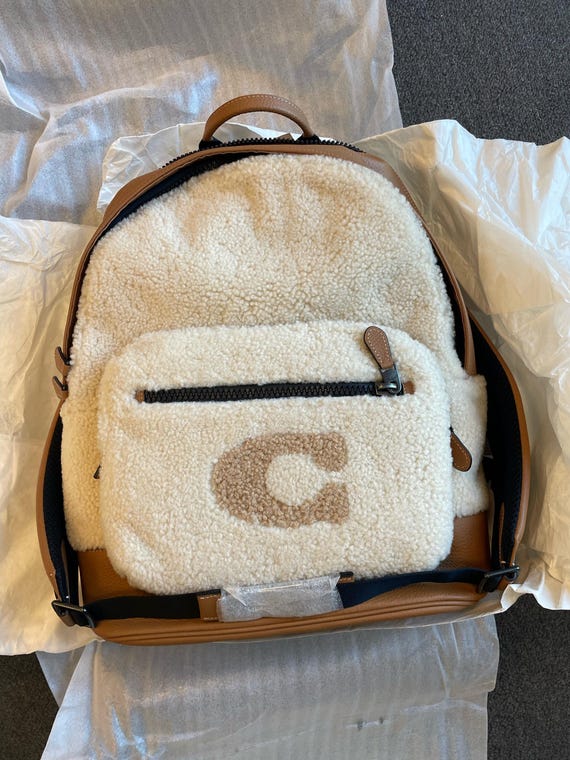 Coach West Backpack With Coach Motif Shearling - Etsy Canada display picture 1