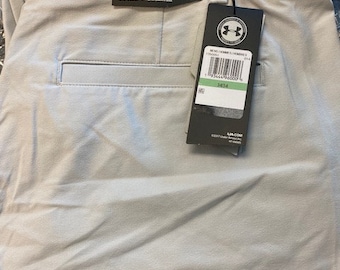 Men's UA Iso-Chill Tapered Golf Pants, US 32 x 34, Halo Grey (014)